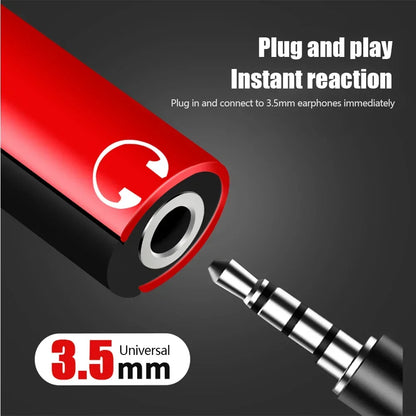Only for Xiaomi Huawei Type C Dual-Port Audio Adapter to 3.5Mm Jack Headphone 2-In-1 Adapter Audio Charger Dispenser Accessories